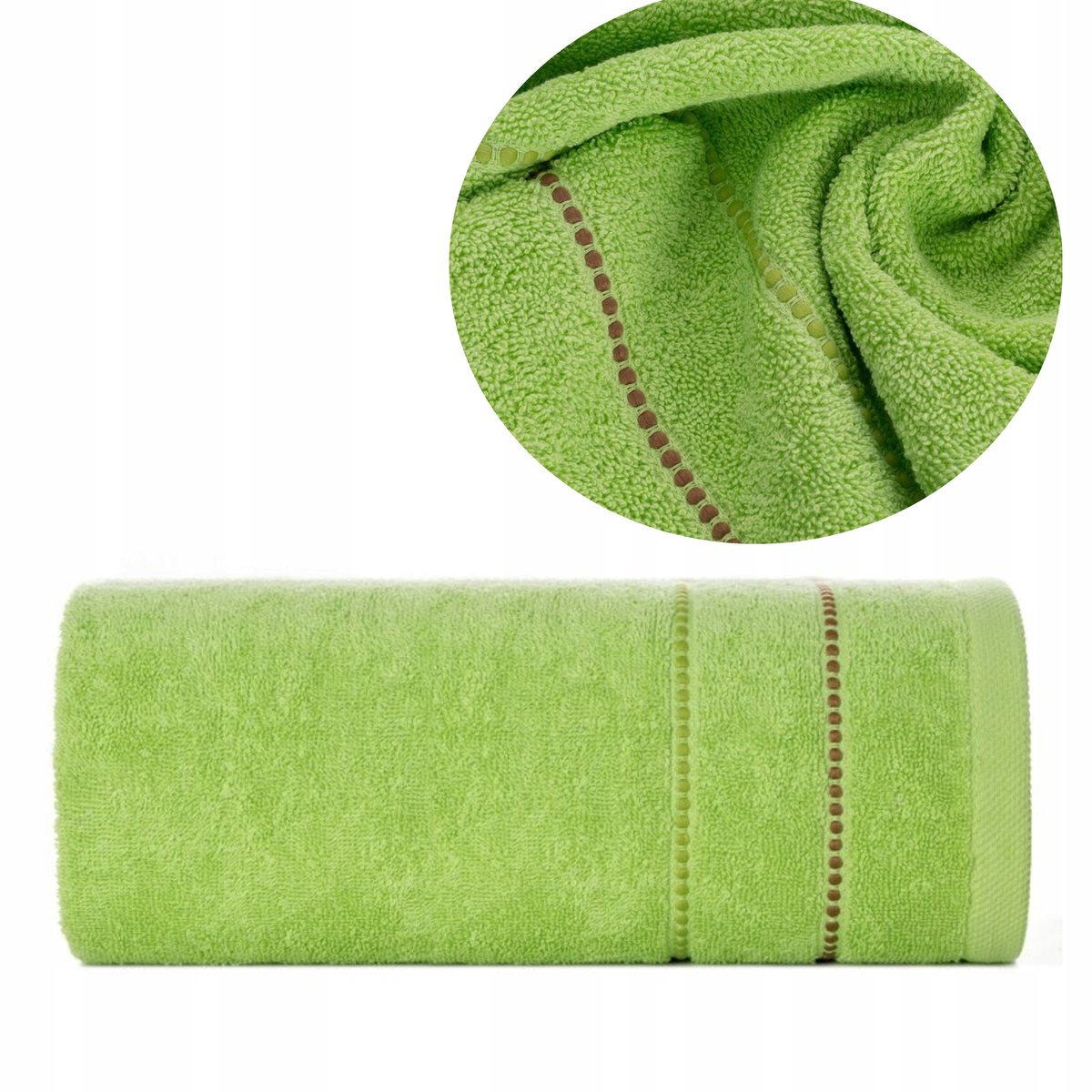 Suzi Katoenen Handdoek 50x90cm 500g - Zacht & Absorberend Lichtgroen