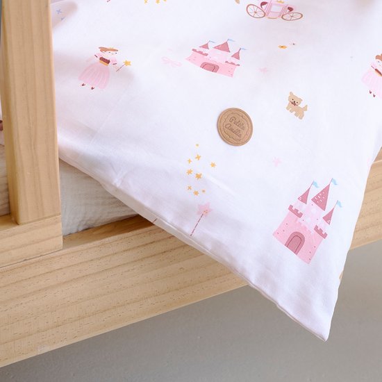 Petite Amélie Dekbedovertrekset - 120x150 cm - 100% Biologisch Katoen - Princess van Merkloos — afbeelding 2