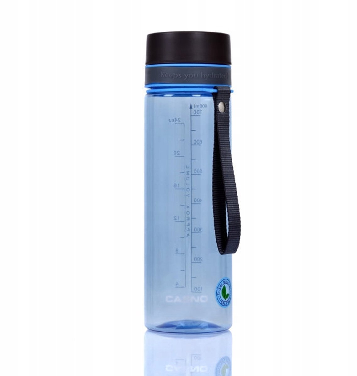 Casno Trinity Water Bottle Blauw 800ml - Tritan, BPA-vrij