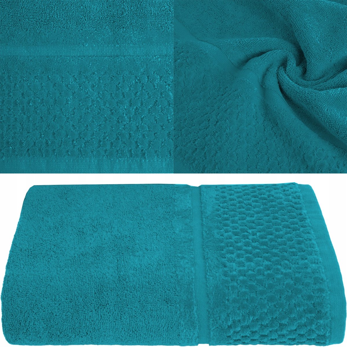 Turquoise Katoenen Handdoek 50x90 cm - Hoge Kwaliteit