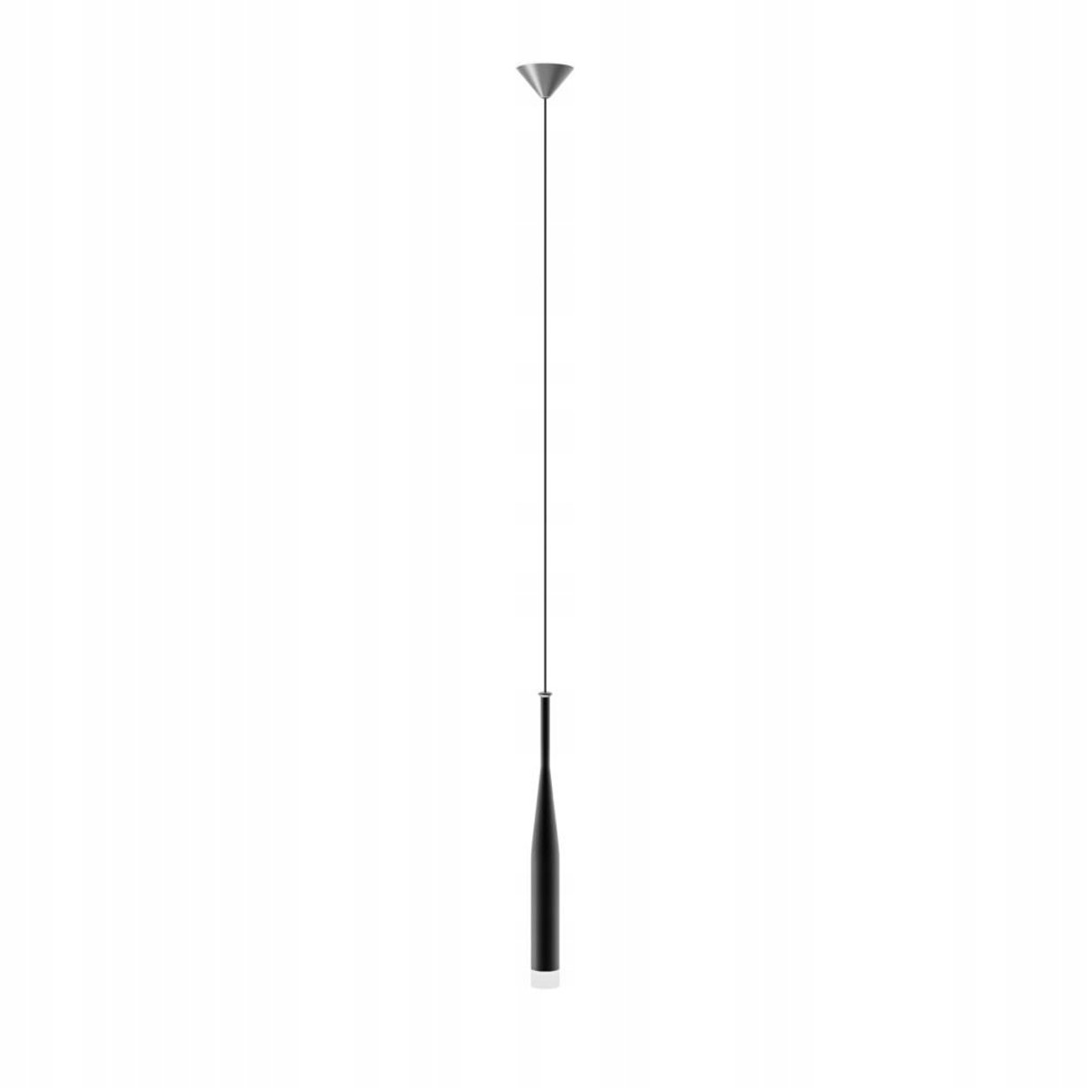 Zuma Line CONTE Hanglamp MD1998-1BL - Modern Zwart Metaal & Glas
