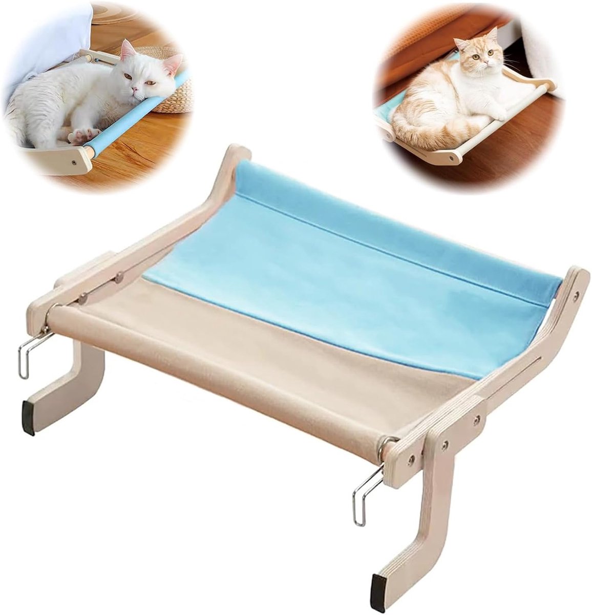 Kattenbed verwarming - verstelbare hangmat katten - kattenhangmat voor huisdieren - stabiel kattenbed tot 18 kg