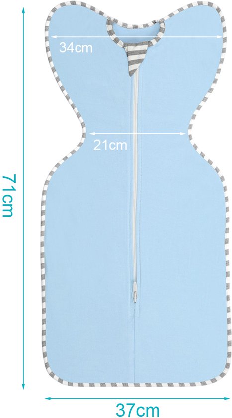Babynestje Cozy van Zacht Jersey Blauw – Luxe Comfort voor je Baby | bol