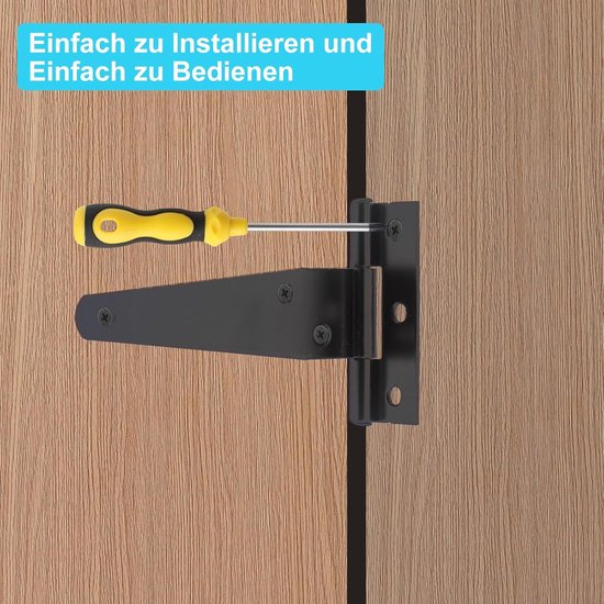 Scharnier met losse pen 75x75 mm zwart 2 stuks kopen? | Scharnieren