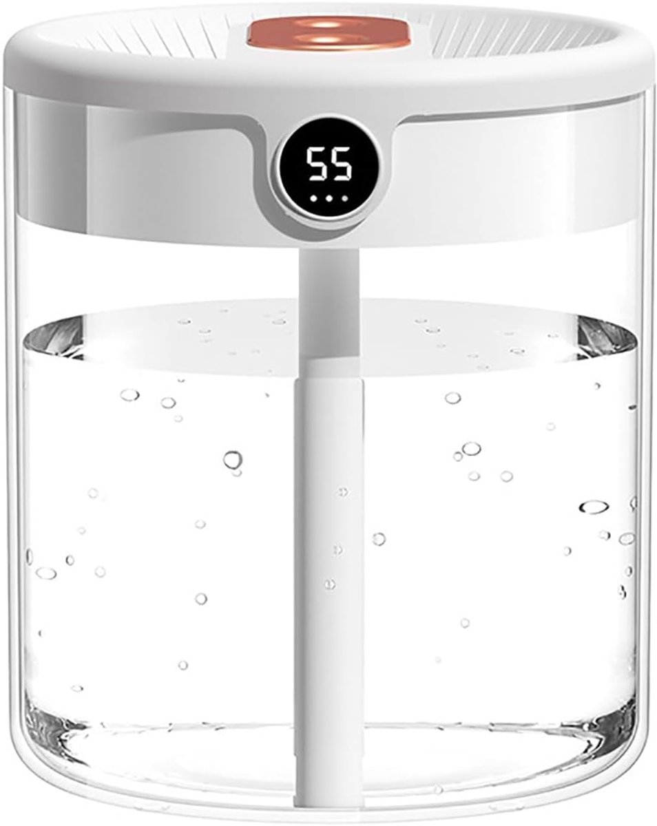 Luchtbevochtiger - Humidifier - Diffuser voor Woonkamer, Kantoor, Babykamer, Slaapkamer - Stil Ontwerp - Vernevelaar 2L