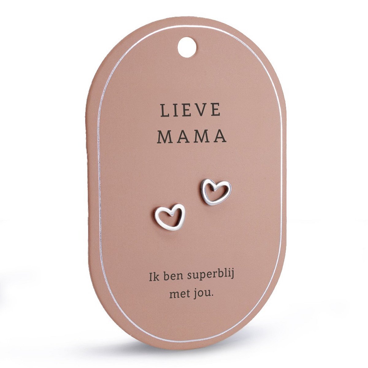 Oorbellen - Zilver - Lieve Mama