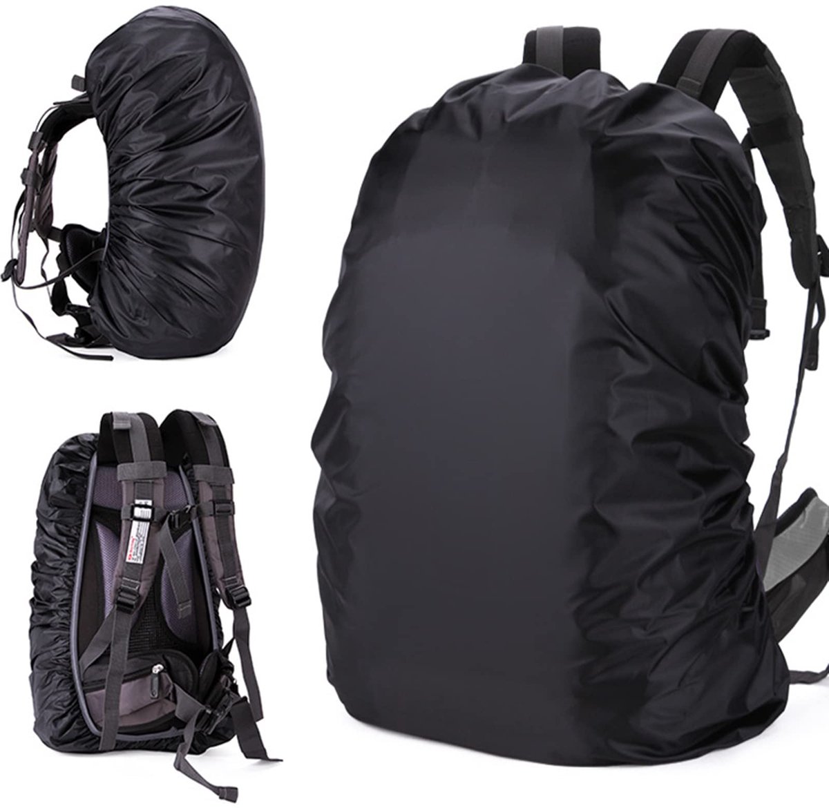 Jonyx - Regenhoes voor rugzak - Raincover - Regenbeschermer - 25-35L - Zwart