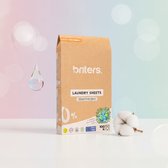 Briters Wasstrips Sensitive Skin – 100 wasbeurten – Hypoallergeen & Parfumvrij – Vegan – Dermatest – Europees Product