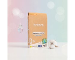 Briters Wasstrips Sensitive Skin – 100 wasbeurten – Hypoallergeen & Parfumvrij – Vegan – Dermatest – Europees Product