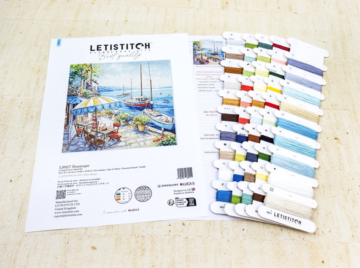 Borduurpakket LETI 9927 - Seascape - Zeegezicht