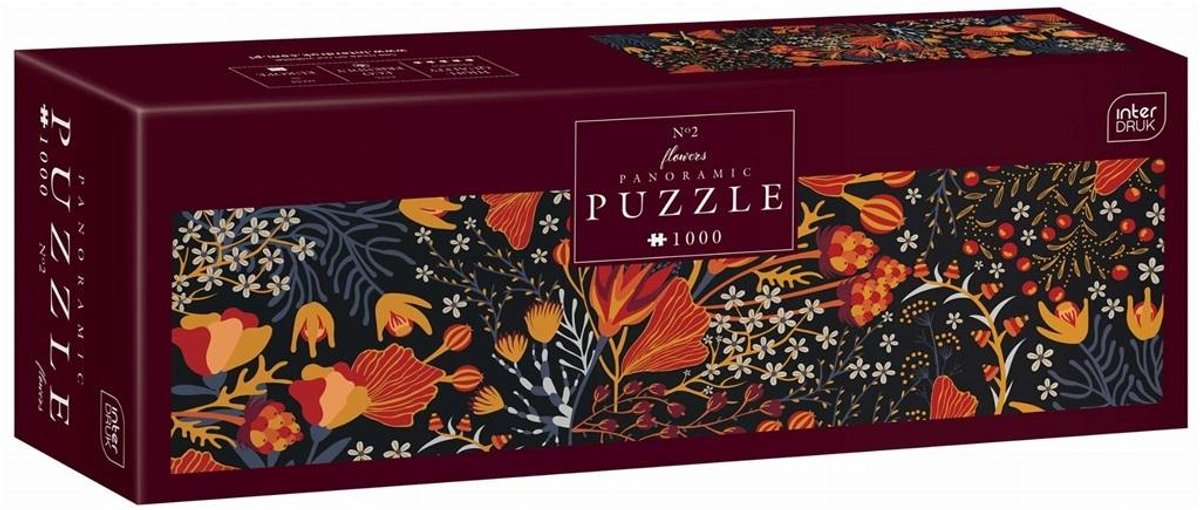 Puzzle panoramiczne 1000 Flowers 2