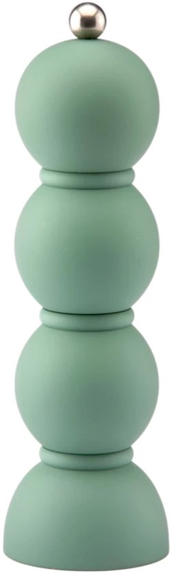 Addison Ross Bobbin Zout- of Pepermolen – Easy Twist keramische molen – duurzaam rubberhout – modern design – ideale huwelijkscadeaus of inwijdingscadeau – keukenaccessoires – geel – 24 cm