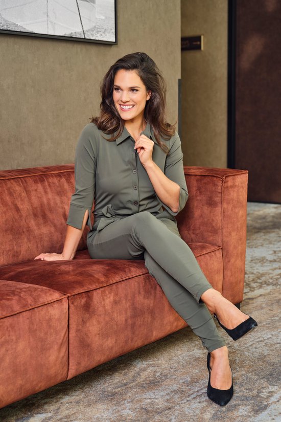 Mi Piace Travelstof Jumpsuit Dames - Deep depth - Comfort & Kreukvrij - 202033 - Maat M/38
