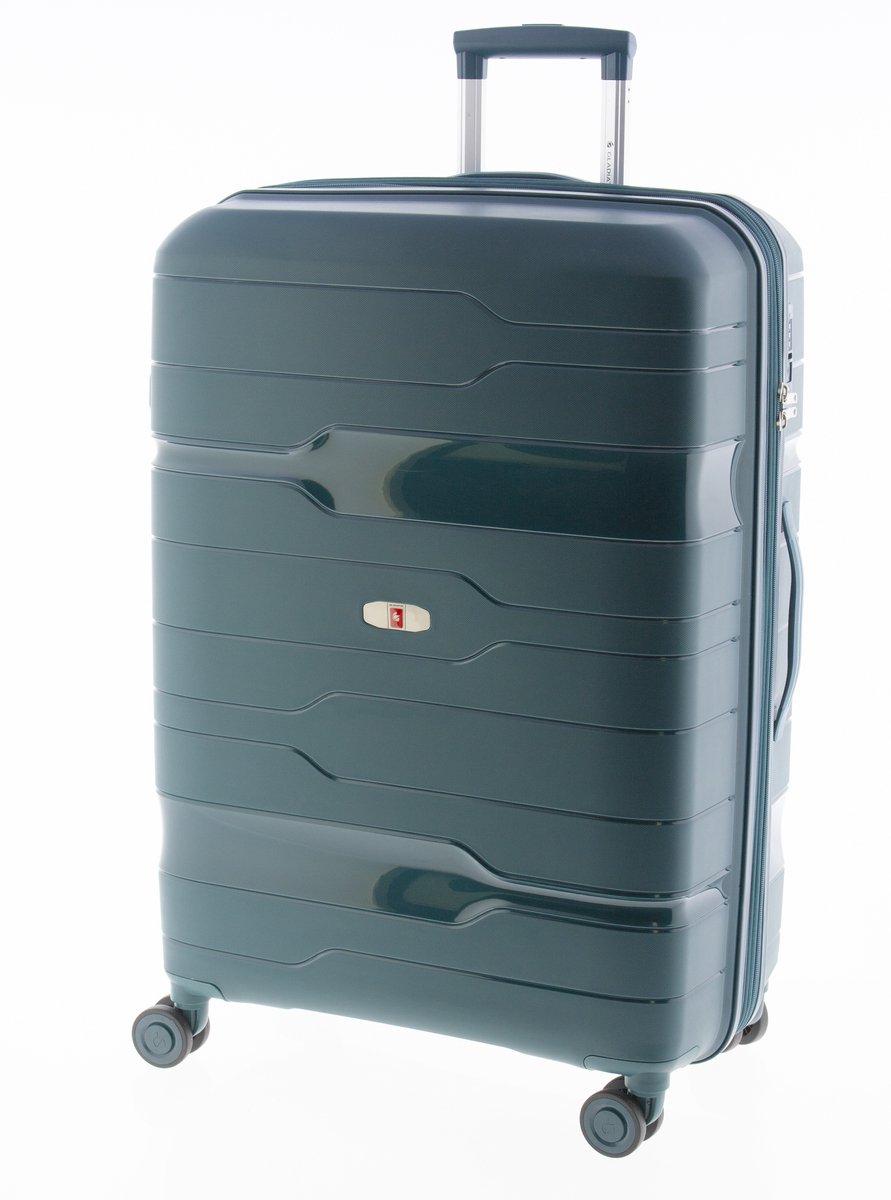 Gladiator Boxing Grote Koffer - 77 cm - 105/115 liter - Expandable - TSA slot - Groen