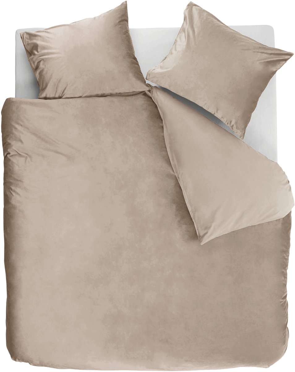 Ambiante Velvety dekbedovertrek - Tweepersoons - 200 x 200/220 cm - Zand