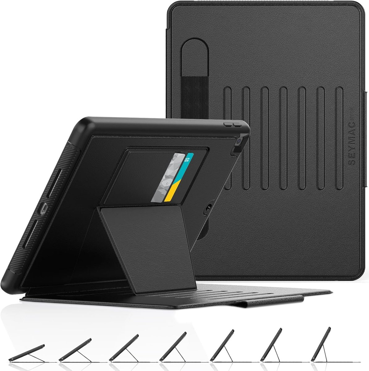 iPad 10.2 inch Hoes met Auto Sleep/Wake Functie en Multi-angle Stand – Zwart