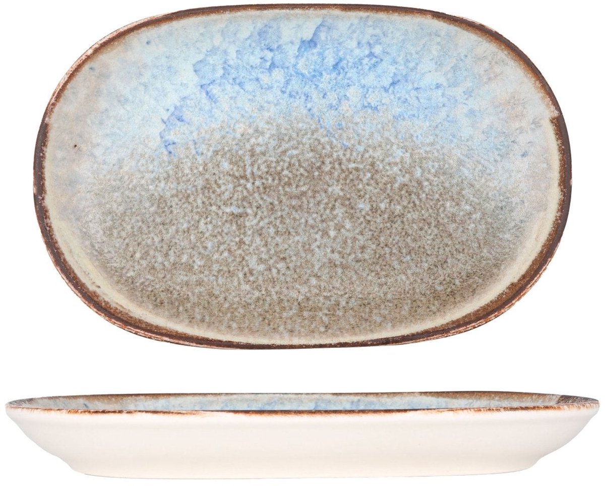ID Fine Serveerschaal - Delta - Porselein - 23 cm - set van 2