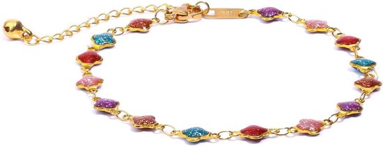 Kralen Enkelbandjes Boho Carifin Meerlaagse Zilveren Ketting Enkelbanden Bandjes Strand Accessoires Verstelbare Voeten Sieraden voor Vrouwen Meisjes