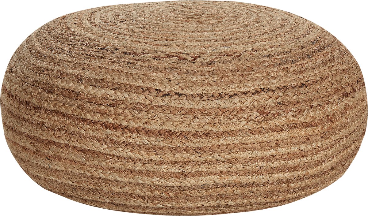 Beliani TIFELT - Poef - Beige - Jute
