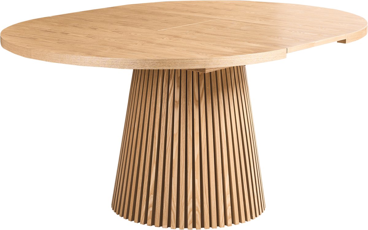 Beliani MOORE - Uitschuifbare eettafel - Bruin - 120/160 x 75 cm - MDF
