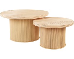 ILIOS - Salontafel set - Natuurlijk - Rotan