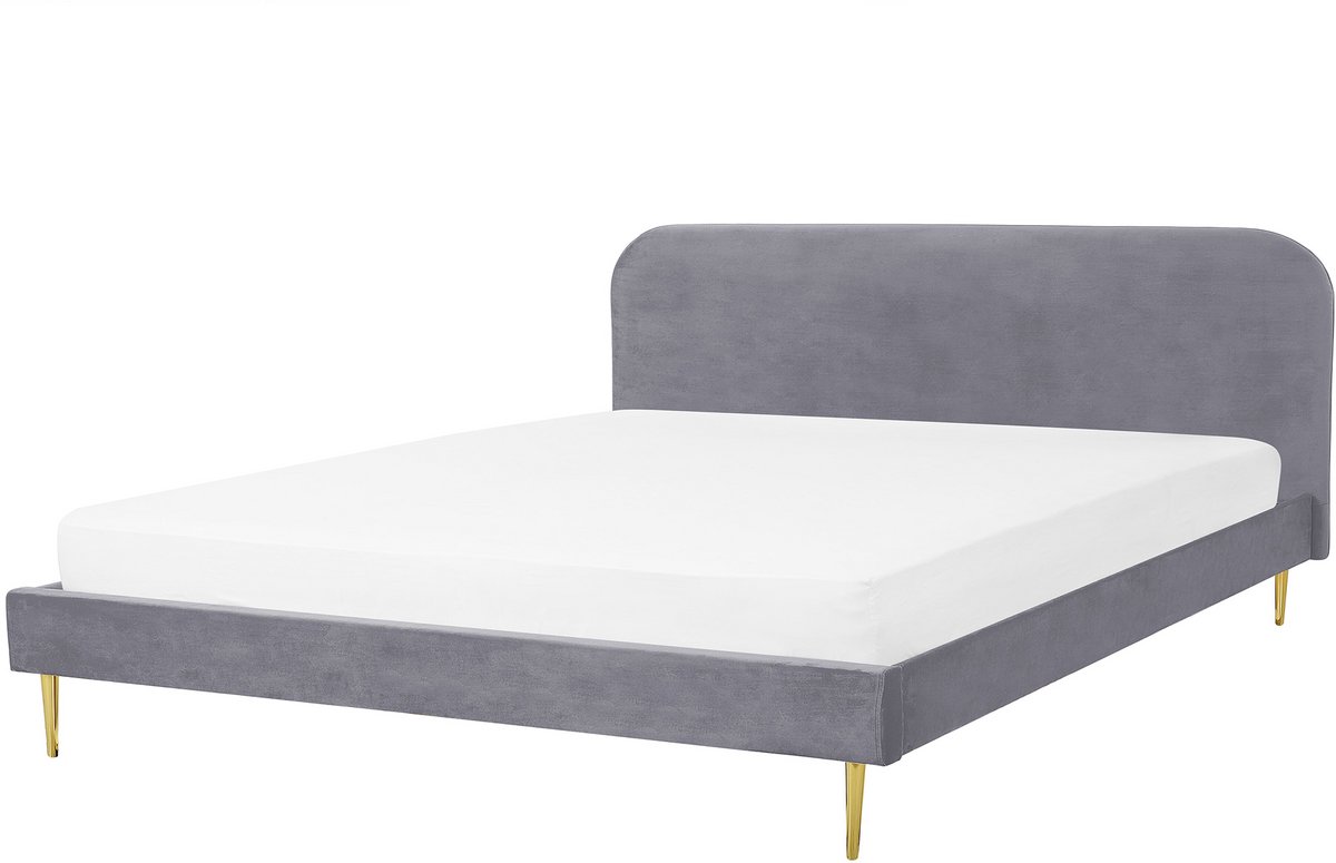 FLAYAT - Tweepersoonsbed - Goud - 180 x 200 cm - Fluweel