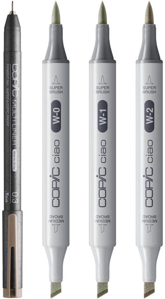 Copic Ciao set of 4, Shade Light/Warm