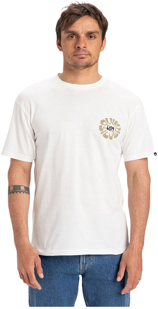 Quiksilver Evo Roads End T-shirt Met Korte Mouwen XS Man Wit