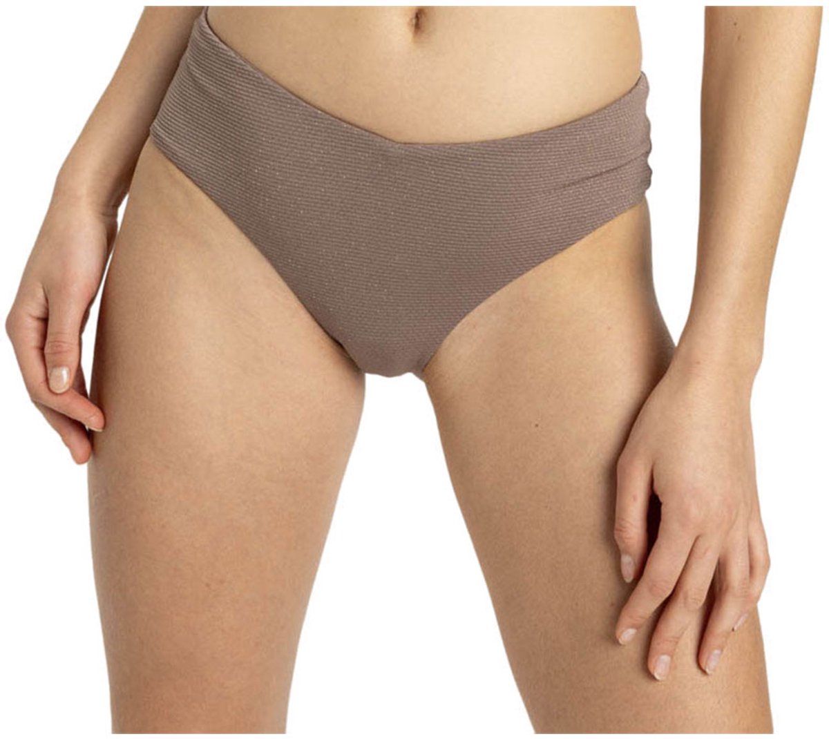 Roxy Lasca Moderate Bikinibroekje XS Vrouw Deep Taupe
