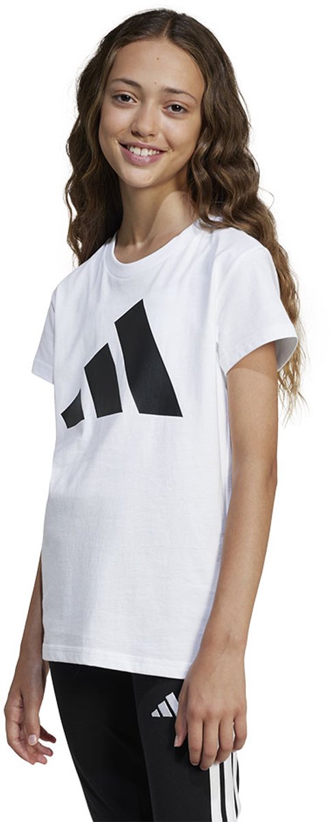 Adidas Essentials T-shirt Met Korte Mouwen 13-14 Years Kinderen Zwart
