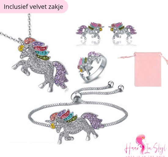 Sieradenset voor kinderen. Cartoon tekening van sieraden voor kinderen geïsoleerd op wit. Mode