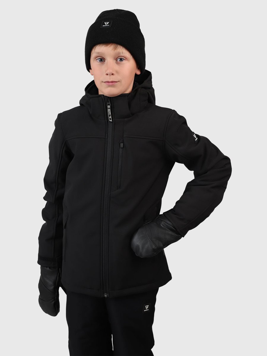 Brunotti Marsaly-N Softshell Jas Jongens Zwart