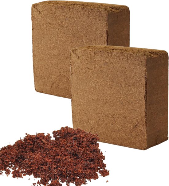 Terreau coco CocoNamvie 10 kg – environ 160 L – Lavé et pauvre en sel – 100 % sans tourbe et durable – Pour la culture, le Jardin, les Plantes d'intérieur et le terrarium