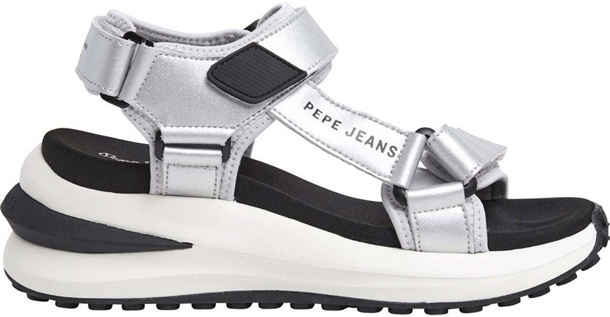 Pepe Jeans Winslove Shine Sandalen Zilver Vrouw