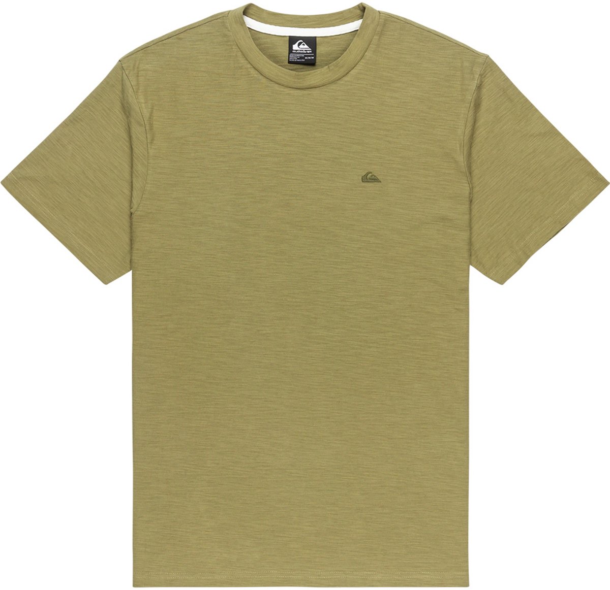 Quiksilver Slub Roundneck T-shirt Met Korte Mouwen M Man Aloe