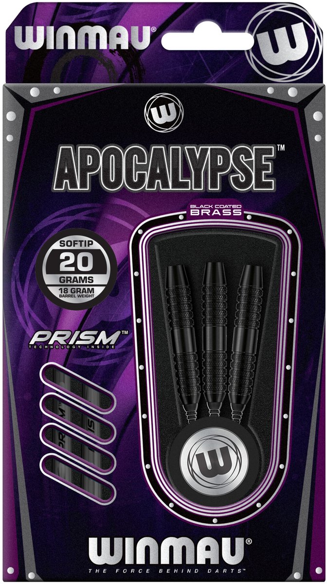 Winmau Apocalypse 3 Brass - Soft Tip Darts van Winmau — afbeelding 3