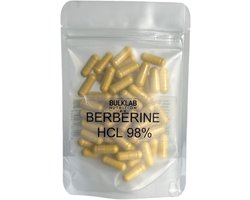 Bulk BulkLab Nutrition - Berberine HCL 98% 500mg - 180 Capsules voor 6 maanden - Vegan - Glucose - Cholesterol - Weerstand - Spijsvertering - Zonder onnodige toevoegingen - Past Door Brievenbus - Hoge Kwaliteit - Gemaakt in Nederland - 180 stuks