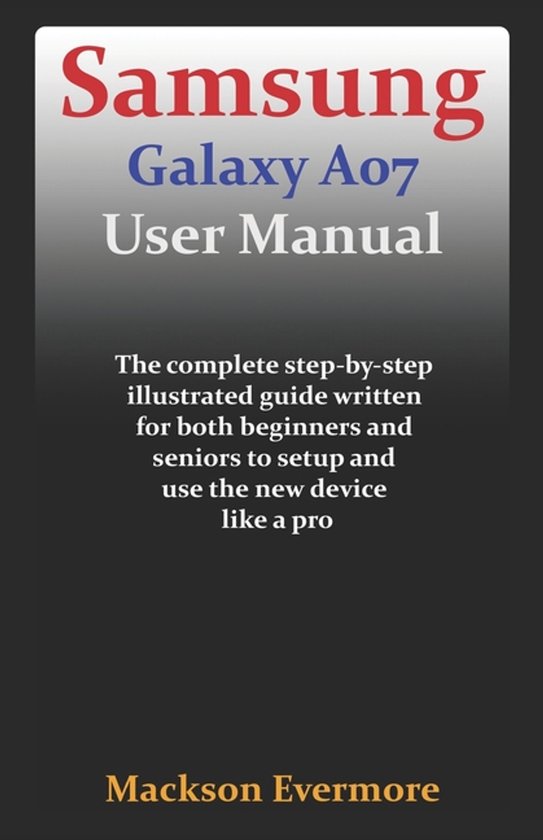 Samsung Galaxy A07 User Manual - cover
