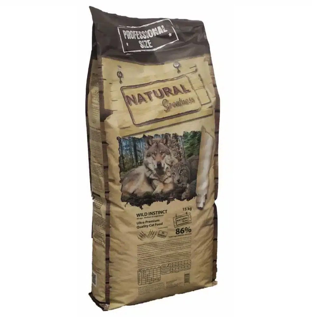 NATURAL GREATNESS - CAT - DRY - WILD INSTINCT MEDIUM & LARGE BREED 15 KG