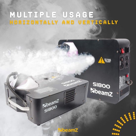 BeamZ S1800 rookmachine set - Horizontale en verticale rookmachine ...