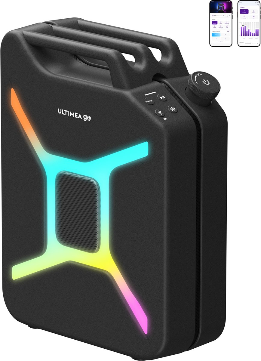 ULTIMEA Go - 360° Surround, RGB-Verlichting, Outdoor Draagbare luidspreker Zwart