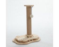 Kattenu Speeltoren voor katten - Kattenspeelgoed - Hout - Bruin - 30x40x49 cm