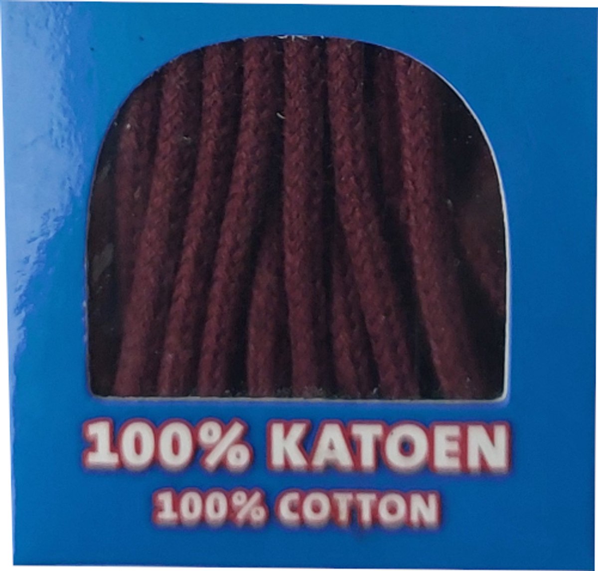 Marla/Ronilux Veter - Bordeaux - Dun Rond - Lengte 90 cm - Dikte 2,5 mm - Schoenveter