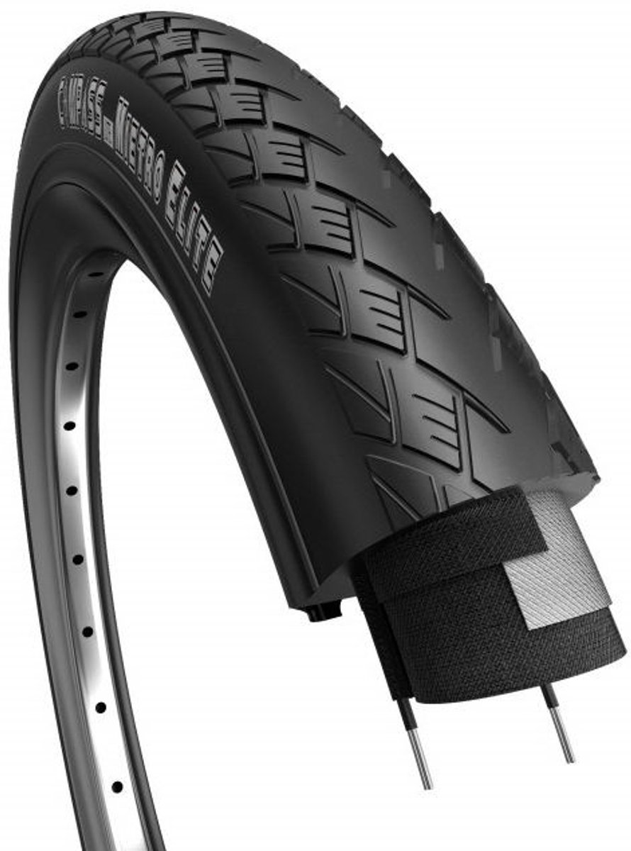 Buitenband Edge Metro Tour 28 x 1 ½/ 40-635mm - zwart met reflectie