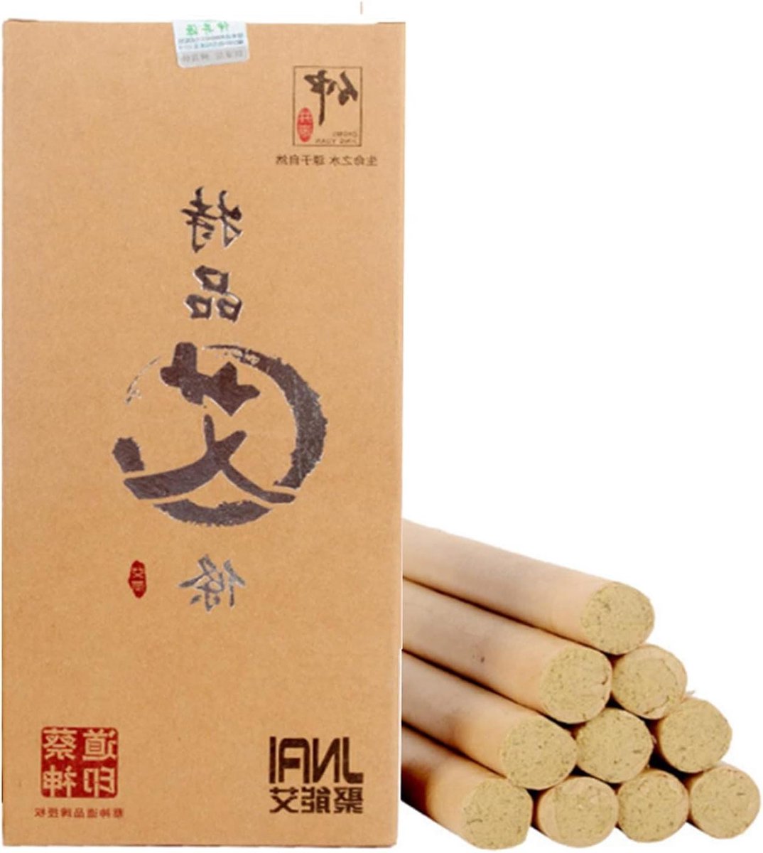 Natuurlijke Moxa Sticks voor Pijnverlichting en Spierontspanning - Traditionele Moxibustie Rolls met Chinese Alsem - Milde Moxa Therapie - 75 Caracters