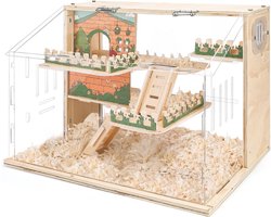 DailySupplies® Hamsterkooi met Hamsterspeelgoed - Rattenkooi - Hamster Kooi met 3 Verdiepingen - 40L x 30W x 30H CM