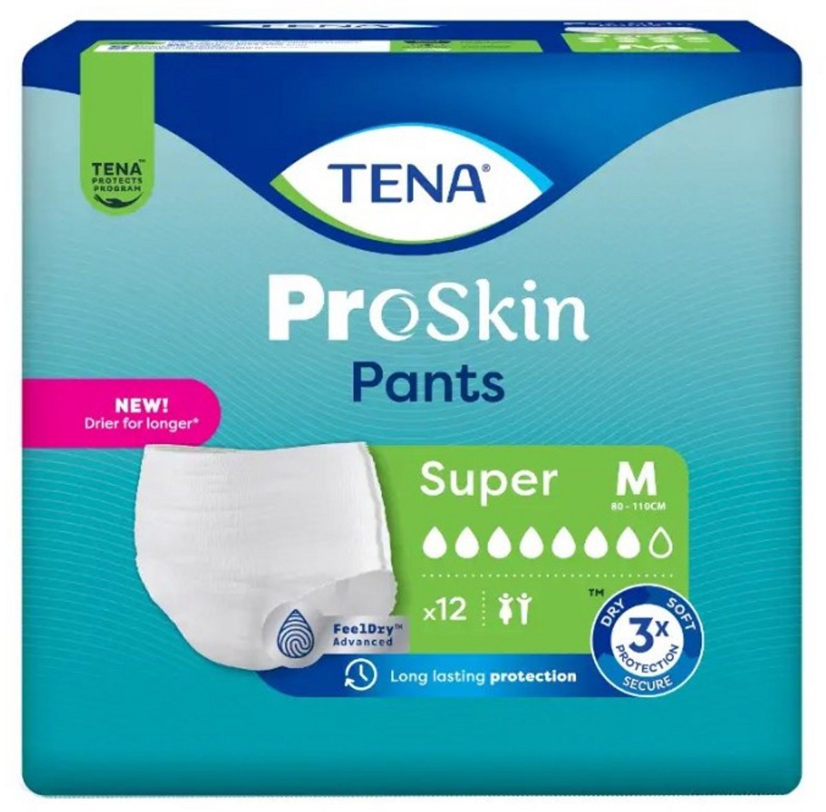 Tena Proskin Pants Super Medium - 1 pak van 12 stuks