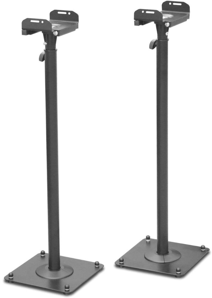 White-Label® Luidspreker Standaard - Speaker Statief - Luidsprekerstandaard - Zwart