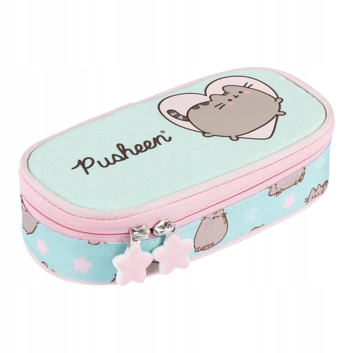 ST.RIGHT PUSHEEN MINT Etui op przybory szkolne - Kotek