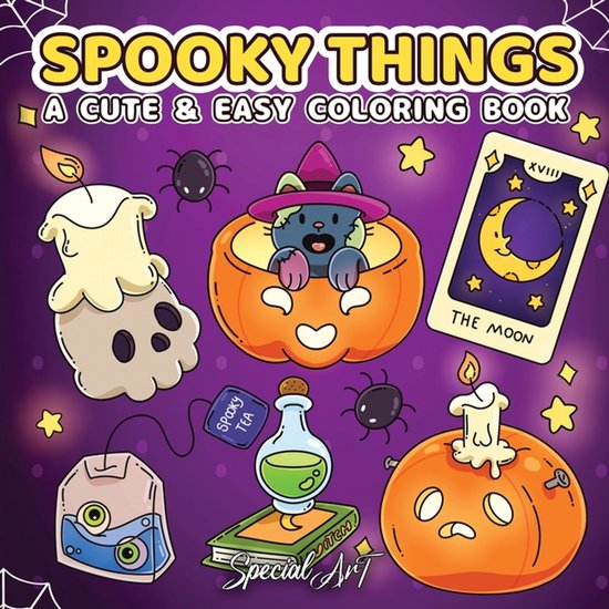 Relax and Color- Spooky Things - cover